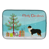 Caroline'S Treasures Ck3516Ddm Australian Shepherd Christmas Tree Dish-Drying-Mats, 14 X 21, Multicolor