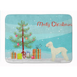 Caroline'S Treasures Bedlington Terrier Christmas Tree Machine Washable Memory Foam Mat Doormats, Multicolor