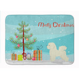 Caroline'S Treasures Bichon Frise Christmas Tree Machine Washable Memory Foam Mat Doormats, Multicolor