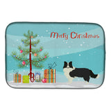 Caroline'S Treasures Ck3522Ddm Border Collie Christmas Tree Dish-Drying-Mats, 14 X 21, Multicolor