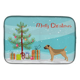 Caroline'S Treasures Ck3523Ddm Border Terrier Christmas Tree Dish-Drying-Mats, 14 X 21, Multicolor