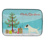 Caroline'S Treasures Black And White Bull Terrier Christmas Tree Dish-Drying-Mats, 14 X 21, Multicolor
