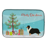 Caroline'S Treasures Ck3532Ddm Collie Christmas Tree Dish-Drying-Mats, 14 X 21, Multicolor