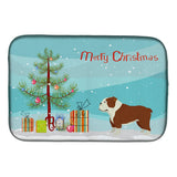 Caroline'S Treasures Ck3536Ddm English Bulldog Christmas Tree Dish-Drying-Mats, 14 X 21, Multicolor