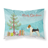 Caroline'S Treasures Fox Terrier Christmas Tree Fabric Standard Pillowcases, Multicolor