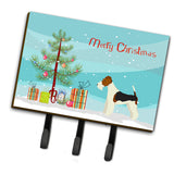 Caroline'S Treasures Fox Terrier Christmas Tree Leash Or Key Holder Hooks, Multicolor