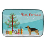 Caroline'S Treasures Ck3540Ddm German Shepherd Christmas Tree Dish-Drying-Mats, 14 X 21, Multicolor