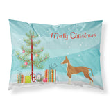Caroline'S Treasures Ibizan Hound Christmas Tree Fabric Standard Pillowcases, Multicolor