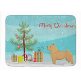 Caroline'S Treasures Norwich Terrier Christmas Tree Machine Washable Memory Foam Mat Doormats, Multicolor