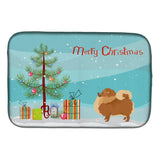 Caroline'S Treasures Ck3555Ddm Pomeranian Christmas Tree Dish-Drying-Mats, 14 X 21, Multicolor