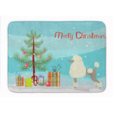 Caroline'S Treasures Poodle Christmas Tree Machine Washable Memory Foam Mat Doormats, Multicolor