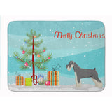 Caroline'S Treasures Schnauzer Christmas Tree Machine Washable Memory Foam Mat Doormats, Multicolor