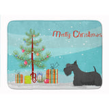 Caroline'S Treasures Scottish Terrier Christmas Tree Machine Washable Memory Foam Mat Doormats, Multicolor