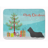 Caroline'S Treasures Skye Terrier Christmas Tree Machine Washable Memory Foam Mat Doormats, Multicolor