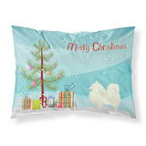 Caroline'S Treasures Spitz Christmas Tree Fabric Standard Pillowcases, Multicolor