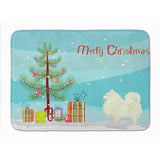 Caroline'S Treasures Spitz Christmas Tree Machine Washable Memory Foam Mat Doormats, Multicolor