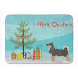 Caroline'S Treasures Swedish Vallhund Christmas Tree Machine Washable Memory Foam Mat Doormats, Multicolor