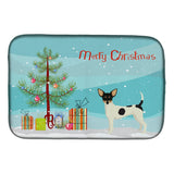 Caroline'S Treasures Ck3567Ddm Toy Fox Terrier Christmas Tree Dish-Drying-Mats, 14 X 21, Multicolor