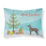 Caroline'S Treasures Mexican Hairless Dog Xolo Christmas Tree Fabric Standard Pillowcases, Multicolor