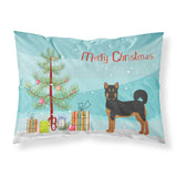 Caroline'S Treasures Akita Shepherd Black And Tan Christmas Tree Fabric Standard Pillowcases, Multicolor