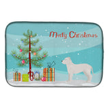 Caroline'S Treasures Ck3808Ddm White Bullboxer Christmas Tree Dish-Drying-Mats, 14 X 21, Multicolor