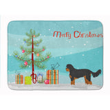 Caroline'S Treasures Black And Tan Cavapoo Christmas Tree Machine Washable Memory Foam Mat Doormats, Multicolor