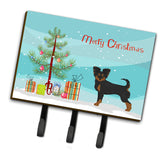 Caroline'S Treasures Black And Tan Chion Christmas Tree Leash Or Key Holder Hooks, Multicolor