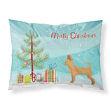 Caroline'S Treasures Tan Chion Christmas Tree Fabric Standard Pillowcases, Multicolor