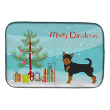 Caroline'S Treasures Ck3817Ddm Black And Tan Chorkie Christmas Tree Dish-Drying-Mats, 14 X 21, Multicolor