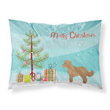 Caroline'S Treasures Tan Cockapoo Christmas Tree Fabric Standard Pillowcases, Multicolor