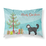 Caroline'S Treasures Black Cockapoo Christmas Tree Fabric Standard Pillowcases, Multicolor