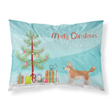 Caroline'S Treasures Corgi Husky Mix Christmas Tree Fabric Standard Pillowcases, Multicolor