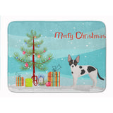 Caroline'S Treasures Jackhuahua Christmas Tree Machine Washable Memory Foam Mat Doormats, Multicolor