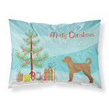 Caroline'S Treasures Tan Labradoodle Christmas Tree Fabric Standard Pillowcases, Multicolor