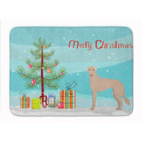 Caroline'S Treasures Tan Longdog Christmas Tree Machine Washable Memory Foam Mat Doormats, Multicolor