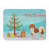 Caroline'S Treasures Mal-Shi Christmas Tree Machine Washable Memory Foam Mat Doormats, Multicolor