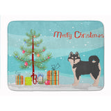 Caroline'S Treasures Pomsky #1 Christmas Tree Machine Washable Memory Foam Mat Doormats, Multicolor