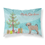 Caroline'S Treasures Fawn Puggle Christmas Tree Fabric Standard Pillowcases, Multicolor