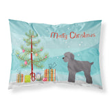 Caroline'S Treasures Grey Schnoodle Christmas Tree Fabric Standard Pillowcases, Multicolor