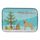 Caroline'S Treasures Ck3870Ddm Shepherd Pit Mix #2 Christmas Tree Dish-Drying-Mats, 14 X 21, Multicolor