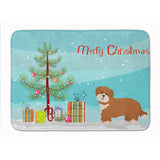 Caroline'S Treasures Shorkie #2 Christmas Tree Machine Washable Memory Foam Mat Doormats, Multicolor