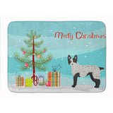 Caroline'S Treasures Texas Heeler Christmas Tree Machine Washable Memory Foam Mat Doormats, Multicolor