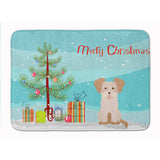 Caroline'S Treasures Morkie #3 Christmas Tree Machine Washable Memory Foam Mat Doormats, Multicolor