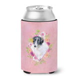 Caroline'S Treasures Ck4122Cc Borzoi Pink Flowers Can Or Bottle Hugger Cold-Beverage-Koozies, 12 Oz, Multicolor