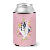 Caroline'S Treasures Ck4150Cc Dane Pink Flowers Can Or Bottle Hugger Cold-Beverage-Koozies, 12 Oz, Multicolor
