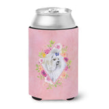 Caroline'S Treasures Ck4159Cc Maltese Pink Flowers Can Or Bottle Hugger Cold-Beverage-Koozies, 12 Oz, Multicolor