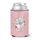 Caroline'S Treasures Ck4180Cc Sealyham Terrier Pink Flowers Can Or Bottle Hugger Cold-Beverage-Koozies, 12 Oz, Multicolor