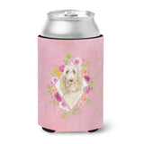 Caroline'S Treasures Ck4209Cc Spinone Italiano Pink Flowers Can Or Bottle Hugger Cold-Beverage-Koozies, 12 Oz, Multicolor