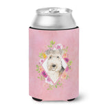 Caroline'S Treasures Ck4226Cc Lakeland Terrier Pink Flowers Can Or Bottle Hugger Cold-Beverage-Koozies, 12 Oz, Multicolor