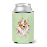Caroline'S Treasures Ck4275Cc Basenji Green Flowers Can Or Bottle Hugger Cold-Beverage-Koozies, 12 Oz, Multicolor